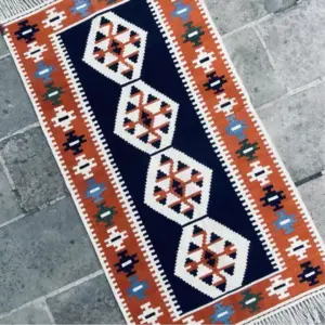 El Dokuma Akrep Kilim – Handwoven Scorpion Kilim, Kastamonu