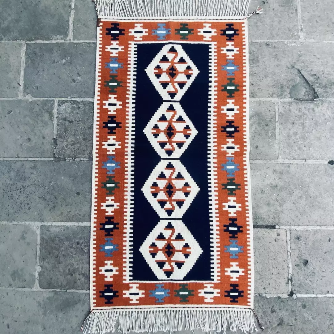 El Dokuma Akrep Kilim – Kastamonu Küre yün kilim