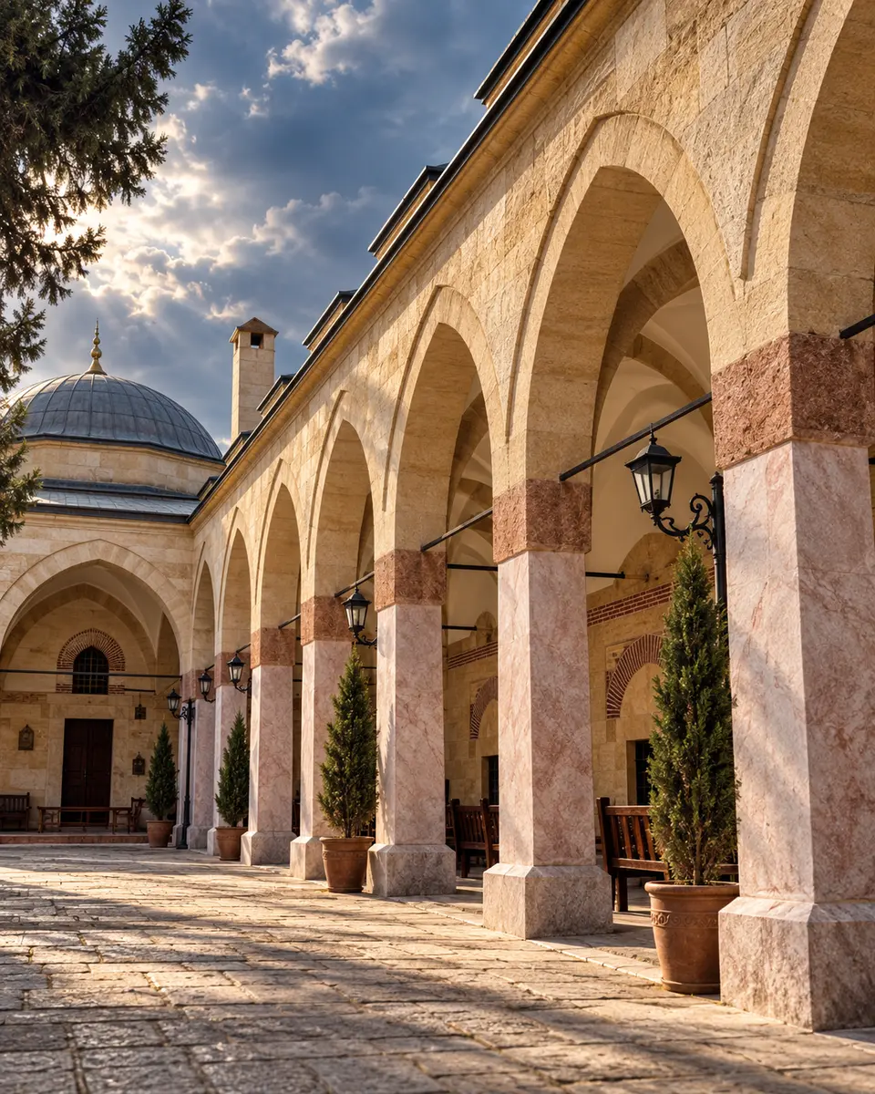 Pointed stone arcades of the Yakup Ağa Complex — representative image