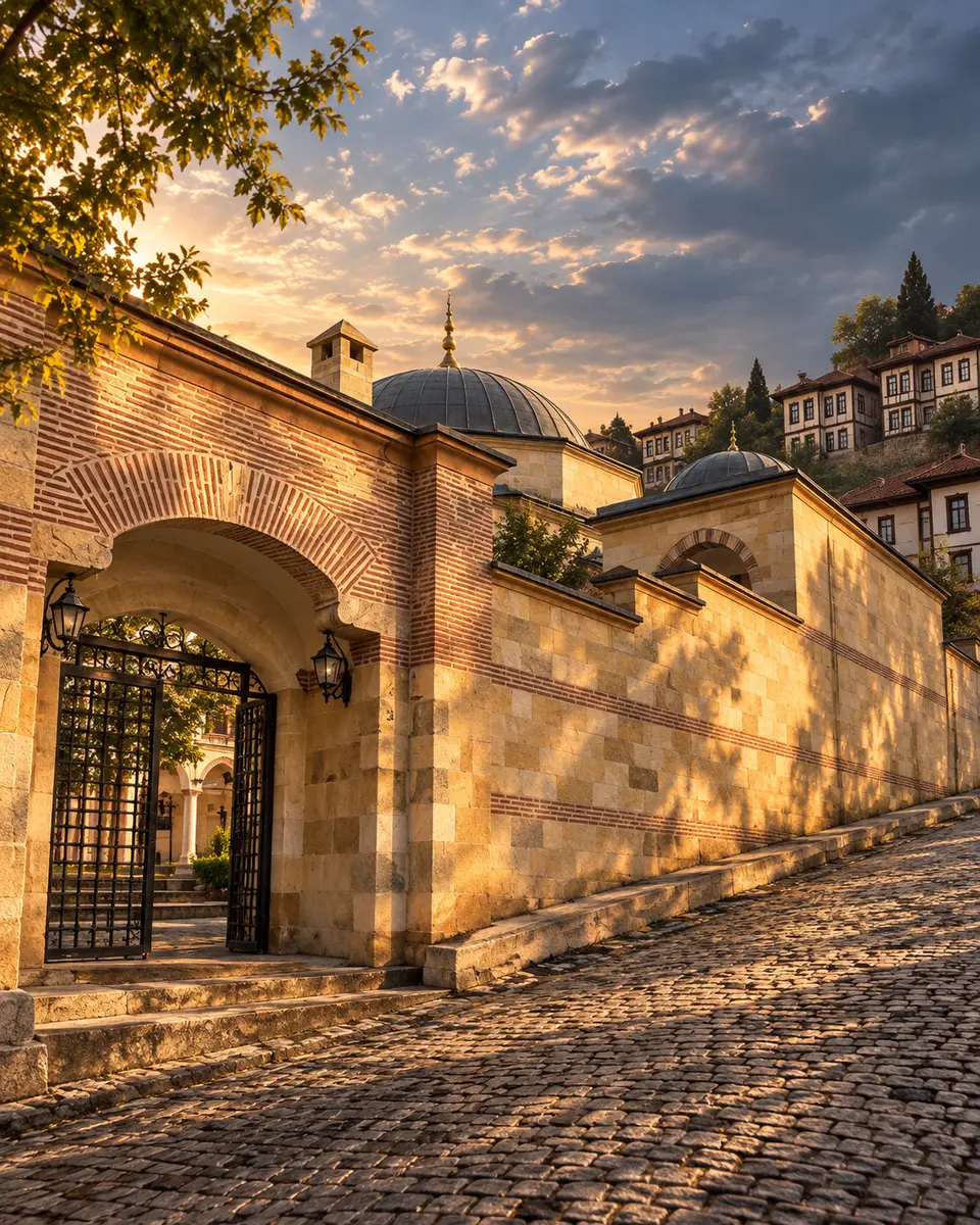 Historic street entrance and domes of the Yakup Ağa Complex — representative image