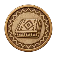 Mağaza kilim taş madalyon menü ikonu
